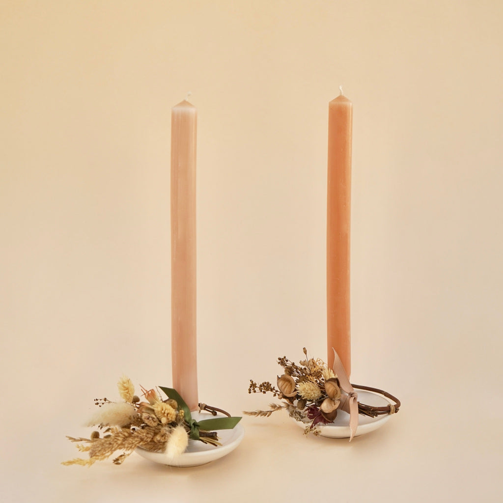 Candlestick Decorative Ring set of four Foxgloves & Folly