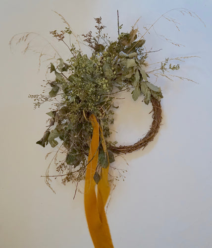 Dried Wreath - Green Meadow