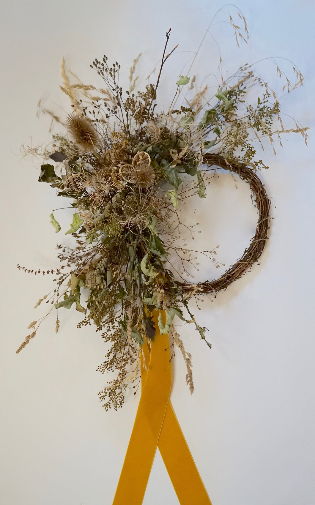 Dried Wreath - Lime Meadow
