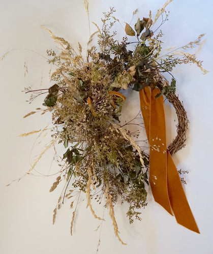 Dried Wreath - Mustard Zest